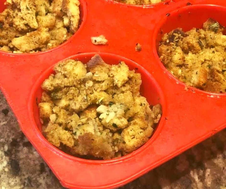 Air Fryer Stuffing Muffins