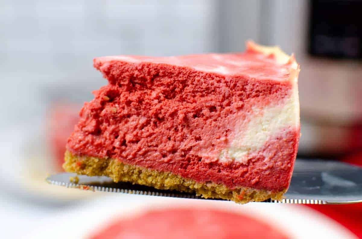 Instant Pot Christmas Swirl Cheesecake