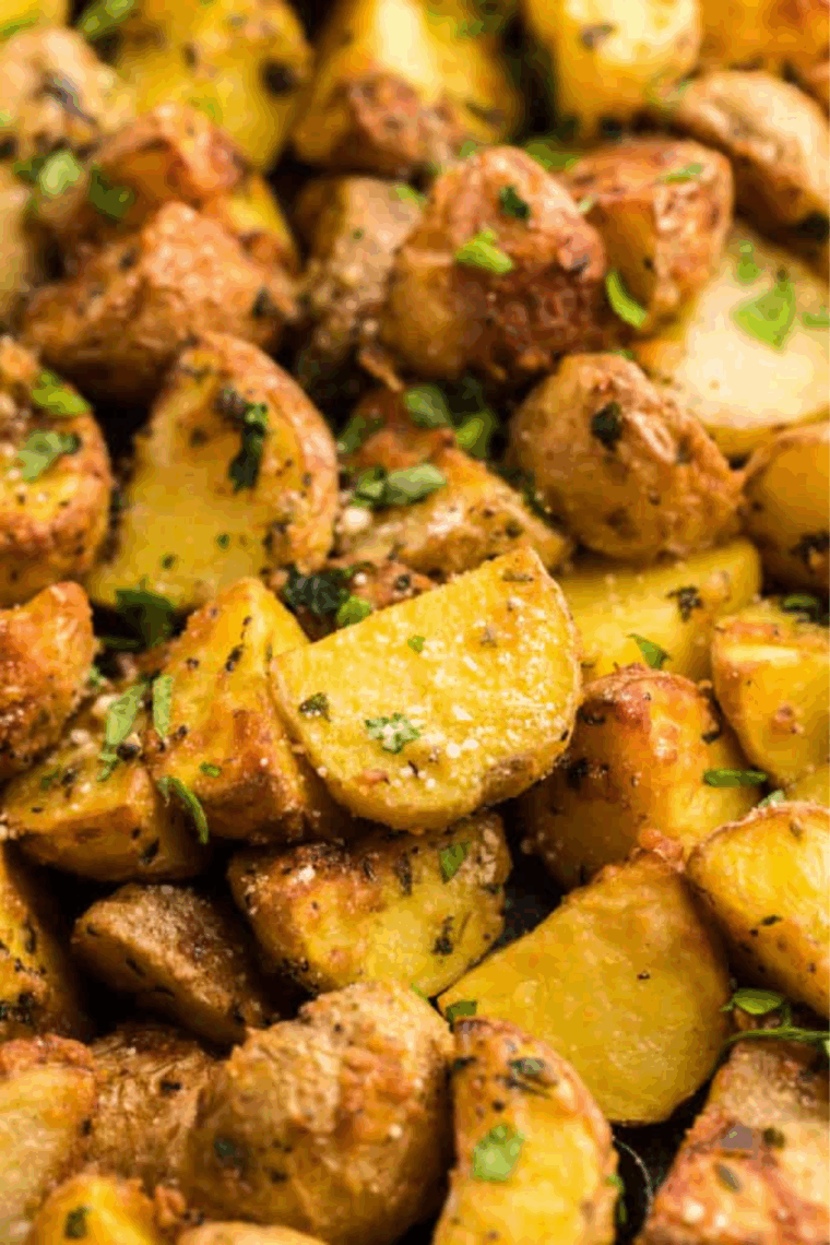 Crispy, golden Denny’s-style breakfast potatoes served in a skillet