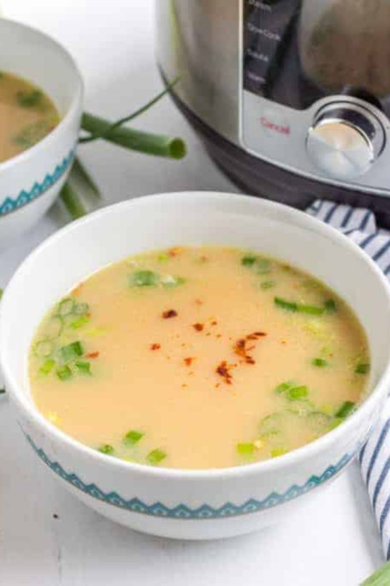 Close up of Imperial Palace Egg Drop Soup