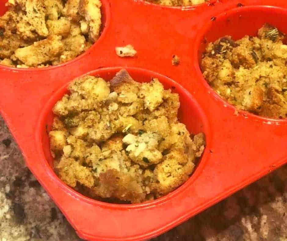 Air Fryer Stuffing Muffins