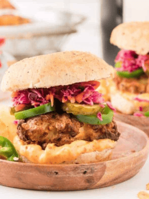 Buttermilk Chicken Burger Air Fryer