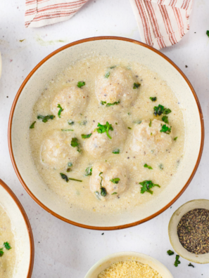 Instant Pot Chicken Alfredo Meatballs