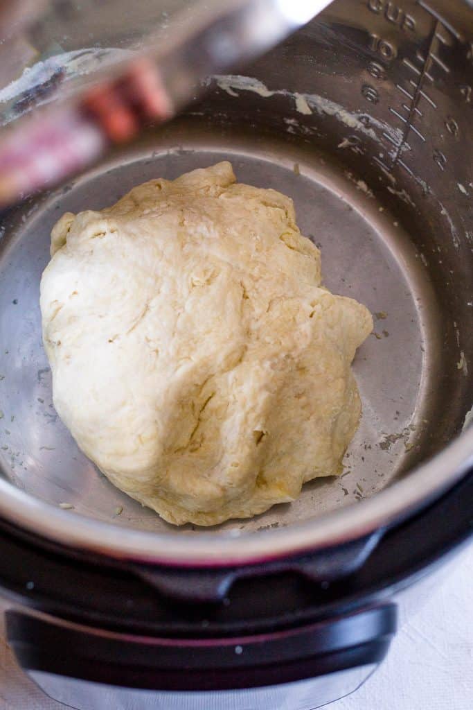 dough in Instant Pot rising after yogurt function for 60 minutes