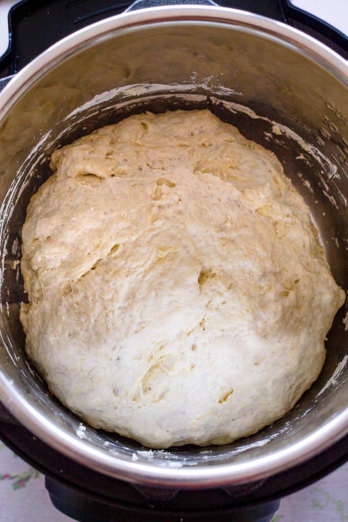 When the program is over, the dough should have at least doubled its size