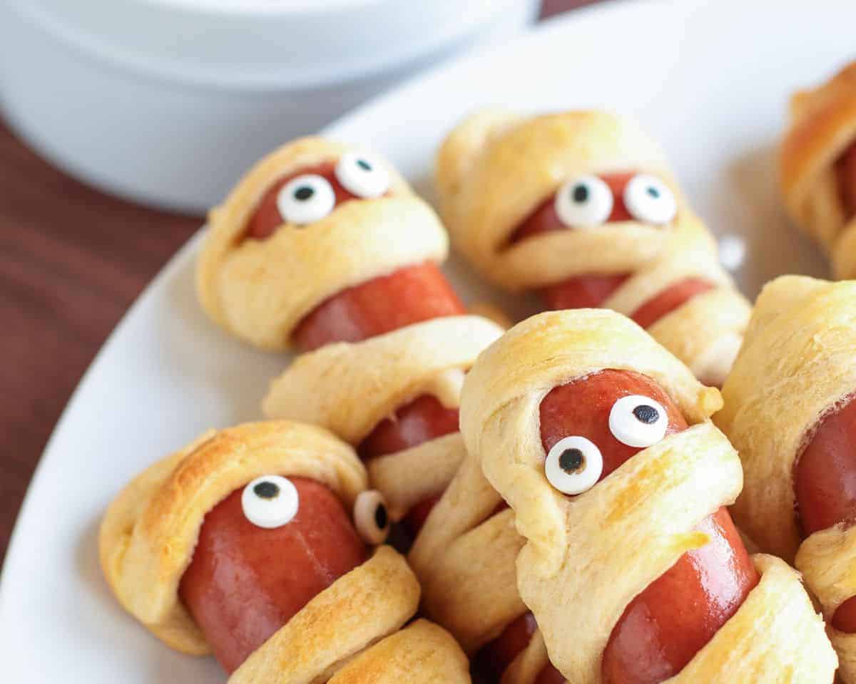 Air Fryer Mummy Hot Dogs