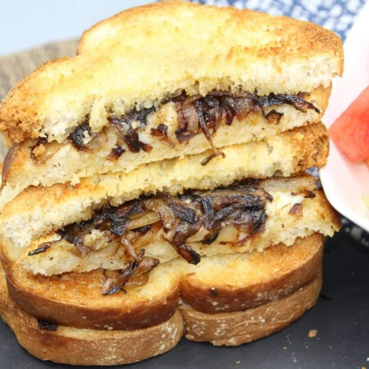 Air Fryer French Onion Grilled Cheese