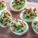 Air Fryer Guacamole Deviled Eggs