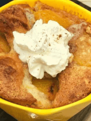Air Fryer Peach Cobbler For Two