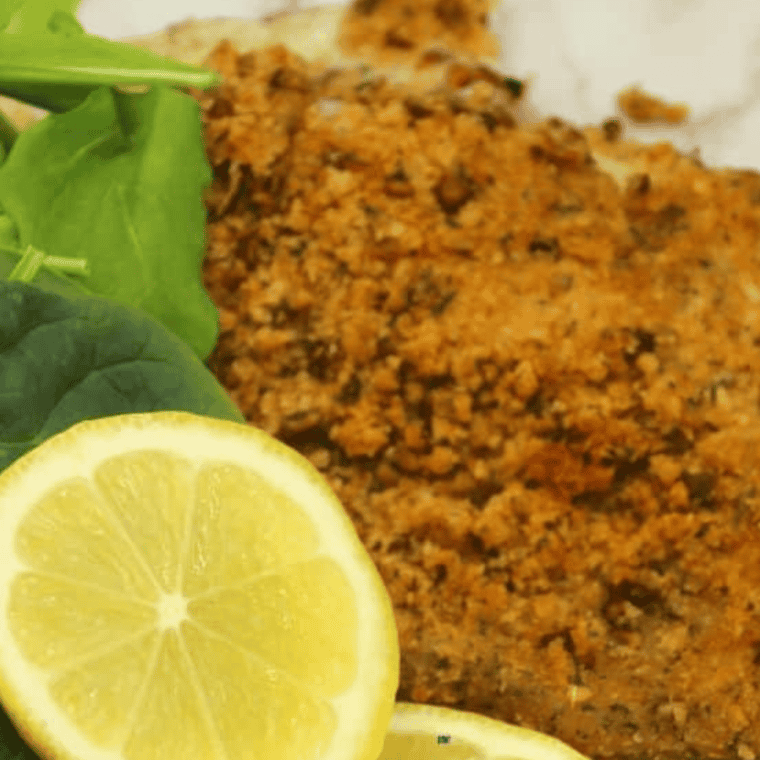 Air Fryer Pecan Crusted Trout