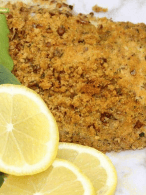 Air Fryer Pecan Crusted Trout