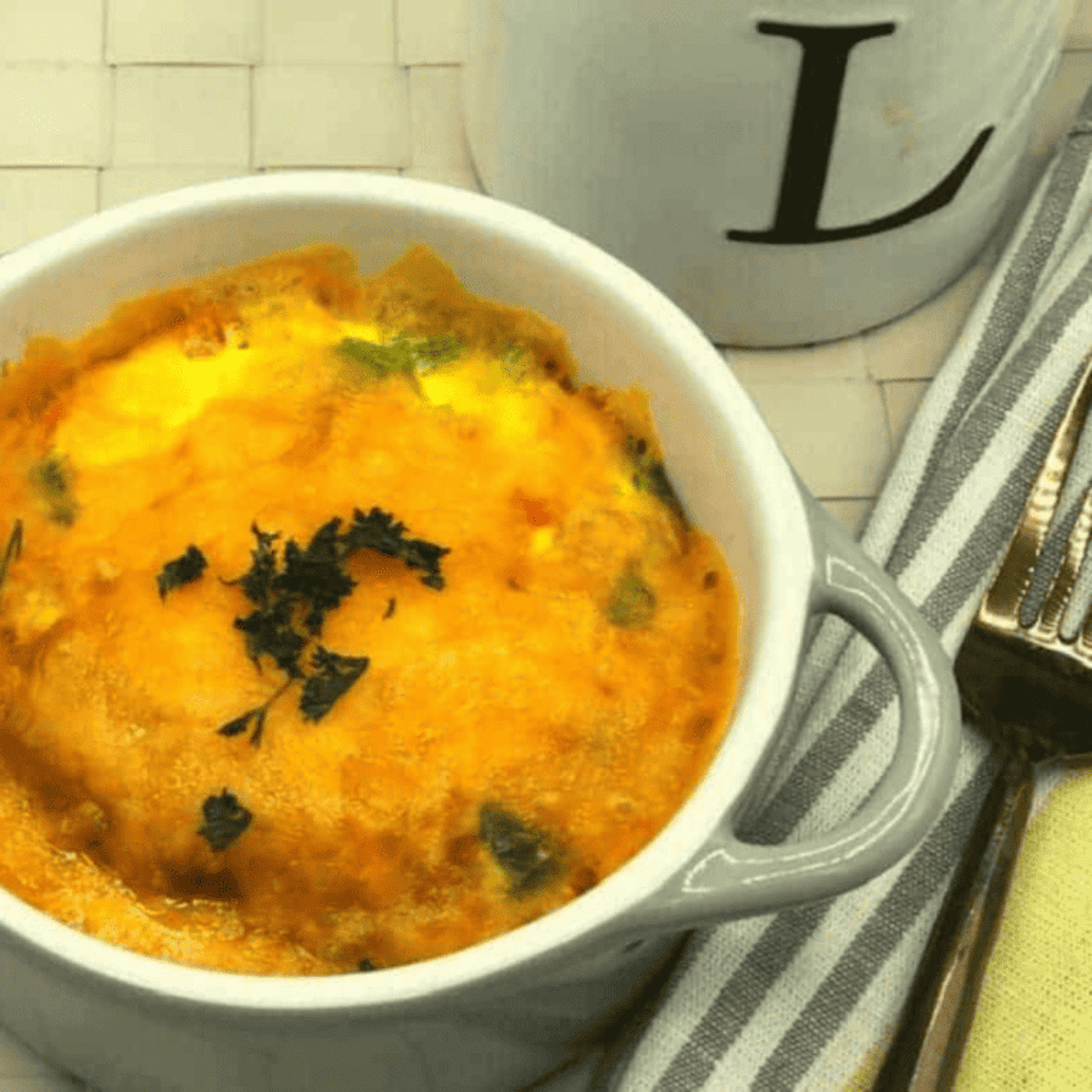 Air Fryer Vegetable Omelet