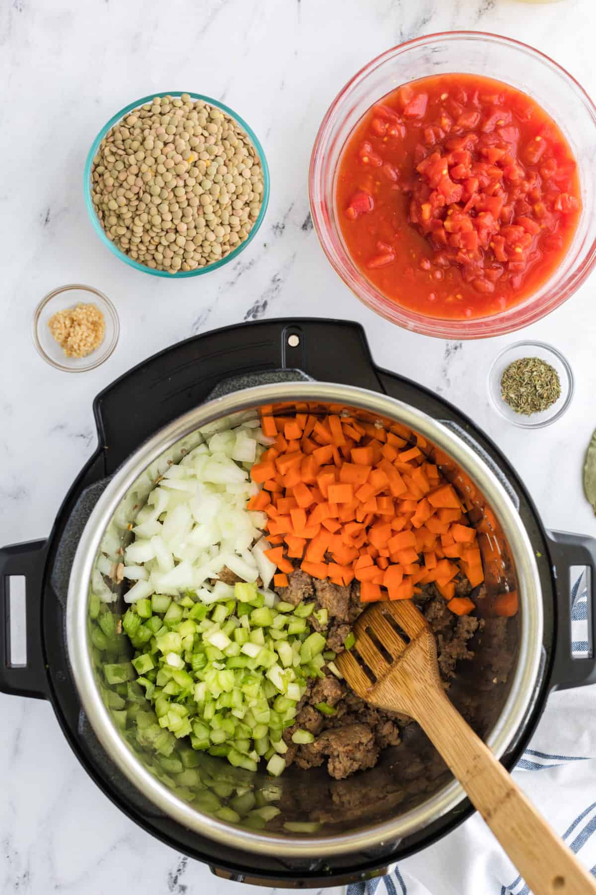 How To Make Instant Pot Copycat Carrabba’s Sausage Lentil Soup