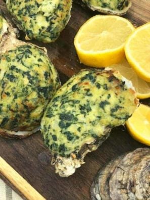 Air Fryer Oysters Rockefeller