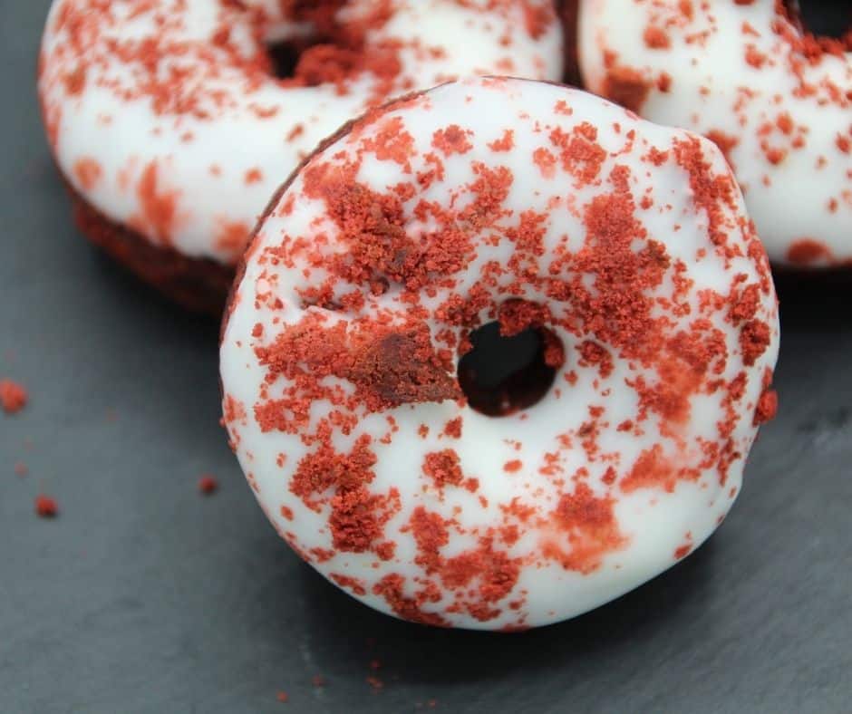 Air Fryer Red Velvet Donuts