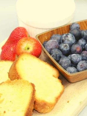 Air Fryer Grilled Pound Cake