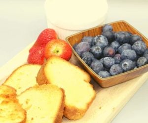 Air Fryer Grilled Pound Cake