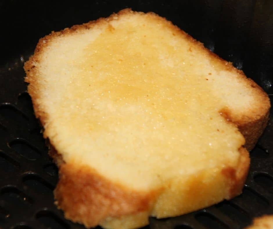 Air Fryer Grilled Pound Cake