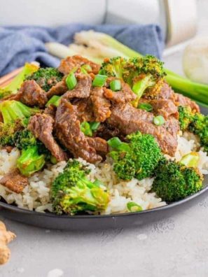 Air fryer beef and broccoli
