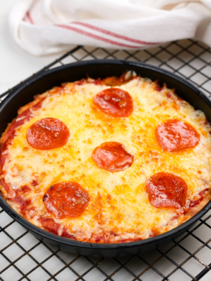 2 Ingredient Air Fryer Pizza
