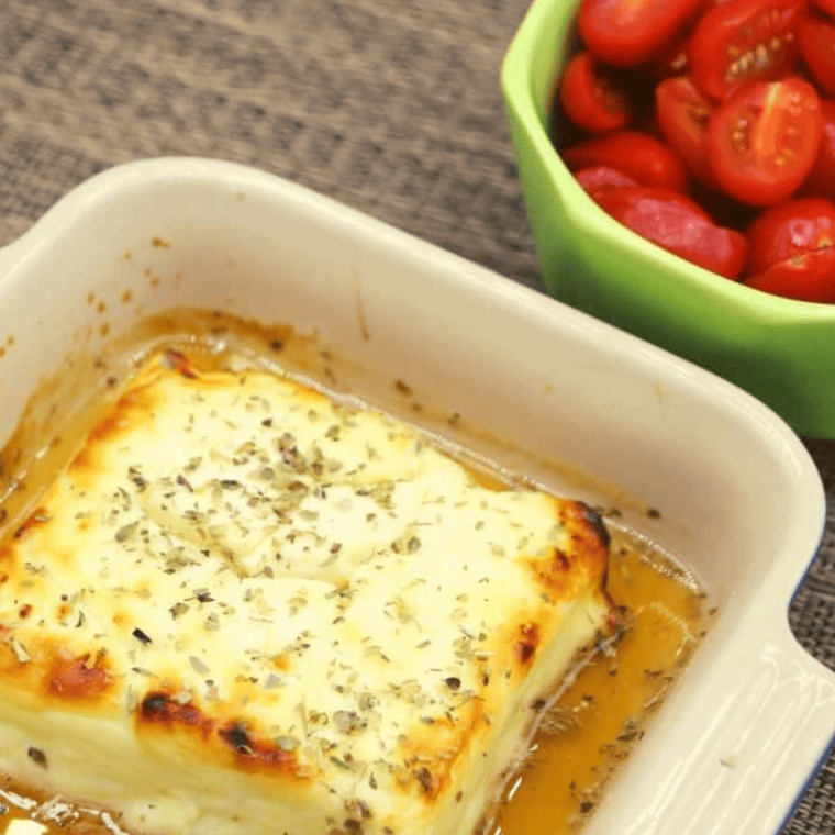 Air Fryer Baked Feta Cheese