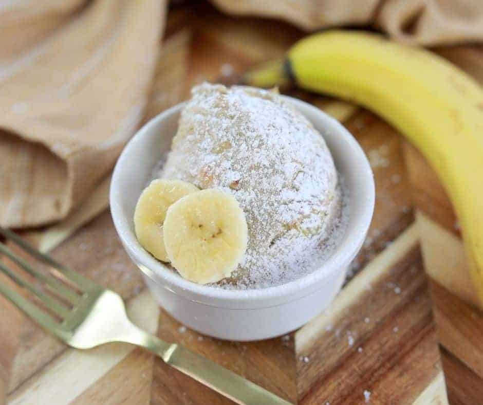 Air Fryer Banana Bread Mug Cake