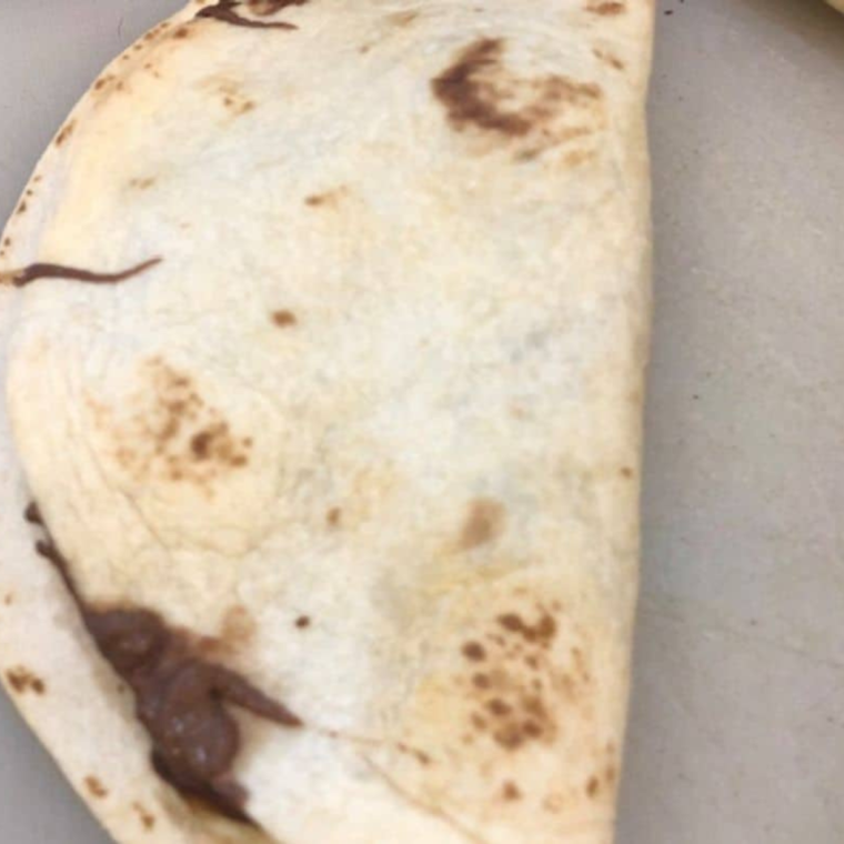 Air Fryer Banana Nutella Quesadilla