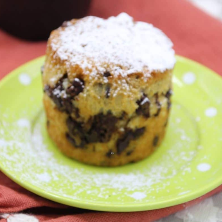 Air Fryer Chocolate Chip Pancake Muffins 