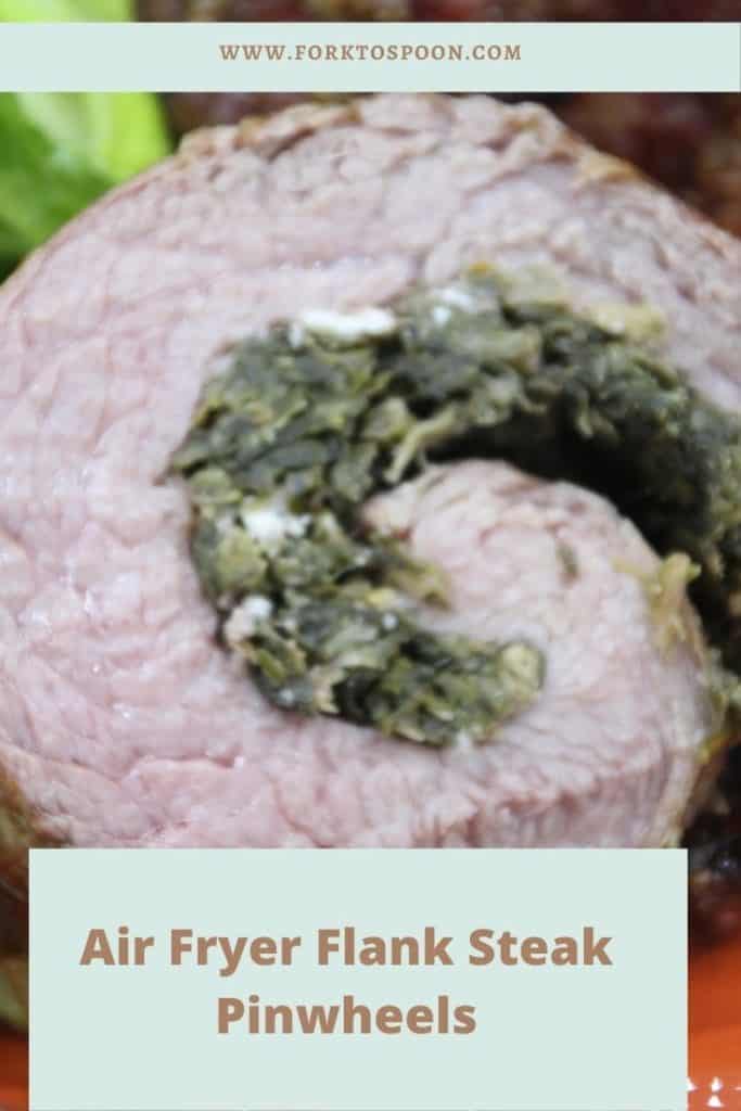Air Fryer Flank Steak Pinwheels