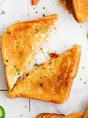 Air Fryer Jalapeño Popper Grilled Cheese