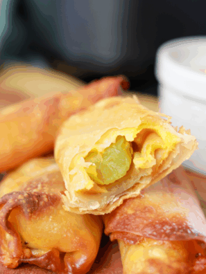 Air Fryer Pickle Egg Rolls