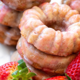 Air Fryer Strawberry Donuts