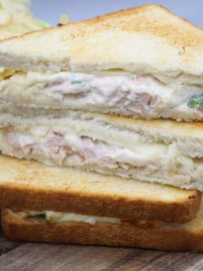 Air Fryer Tuna Melt Grilled Cheese