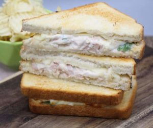 Air Fryer Tuna Melt Grilled Cheese