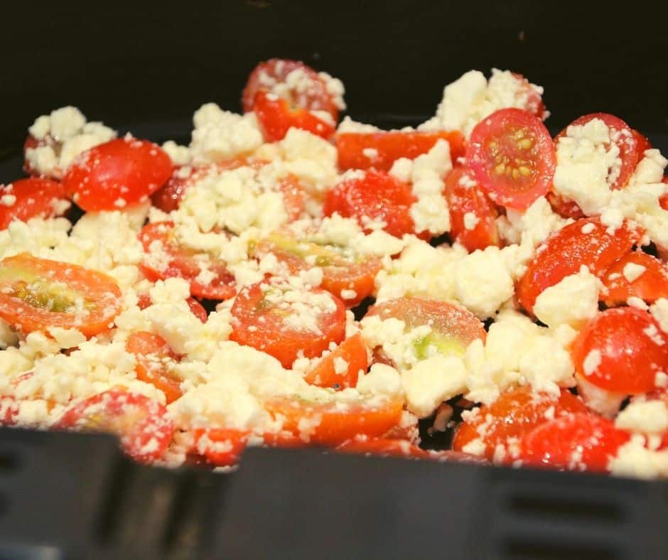 Air Fryer Roasted Feta & Tomato Tortilla