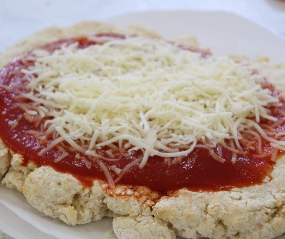 2 Ingredient Air Fryer Pizza