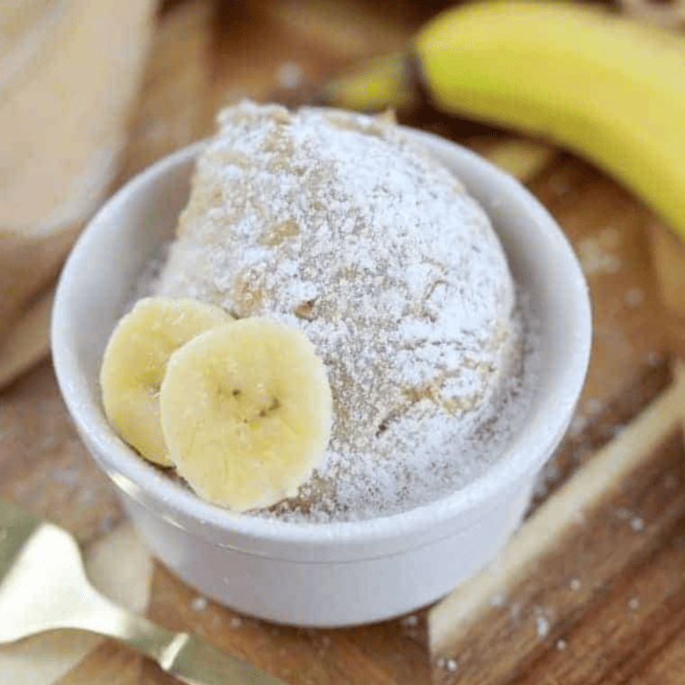 Air Fryer Banana Bread Mug Cake