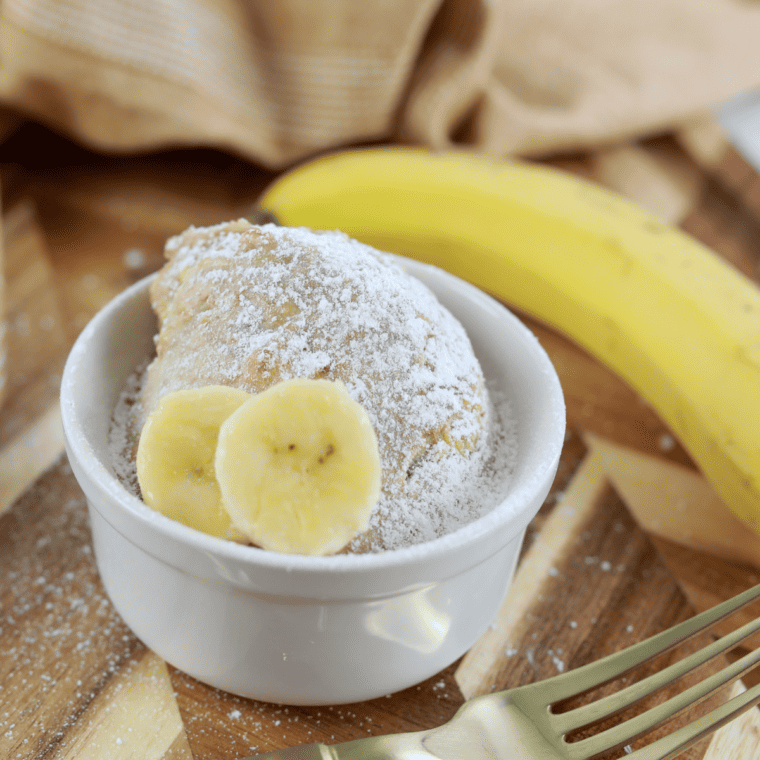Air Fryer Banana Bread Mug Cake