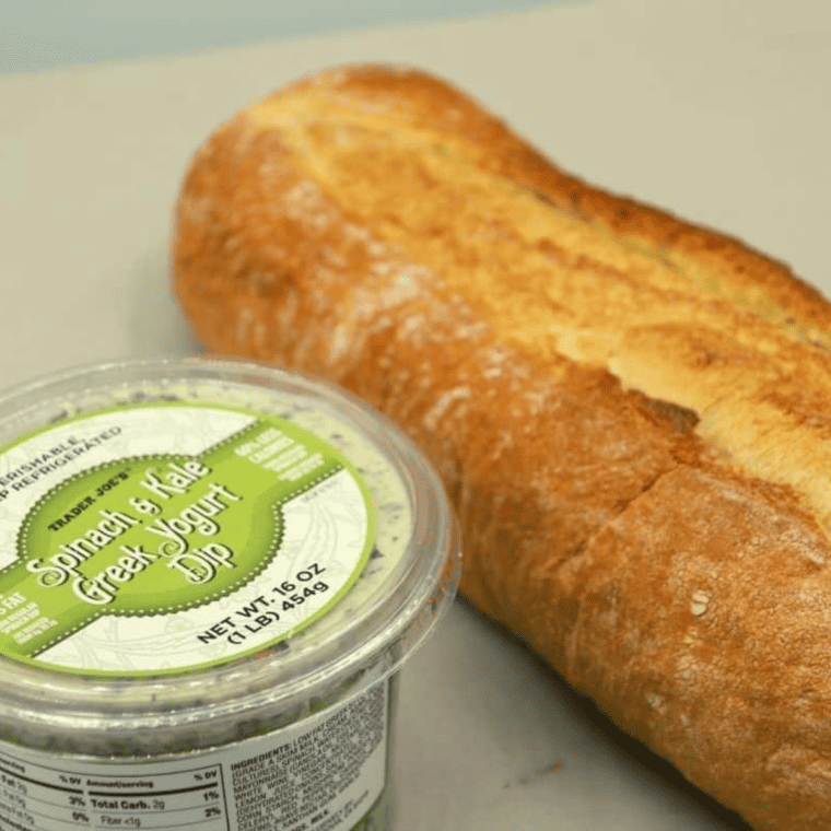 air fryer creamy spinach and cheese bread