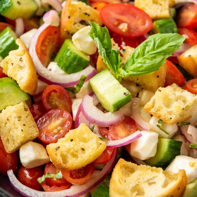 Air Fryer Grilled Panzanella Salad