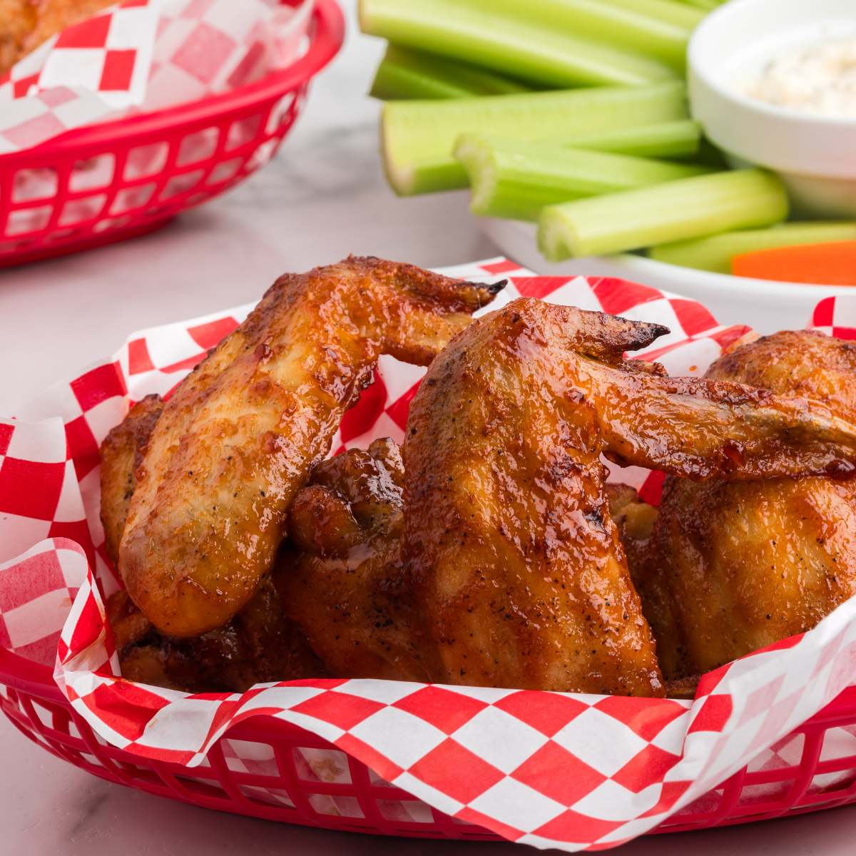 Air Fryer Honey BBQ Chicken Wings