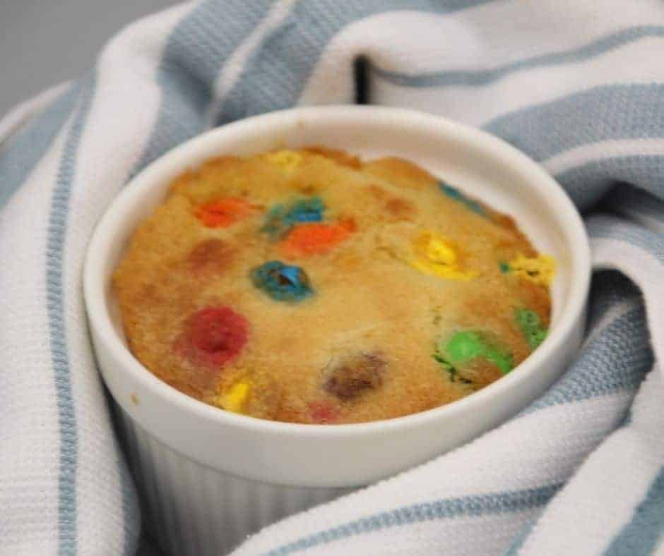 Air Fryer M&M Mug Cookie