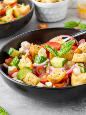 Air Fryer Grilled Panzanella Salad