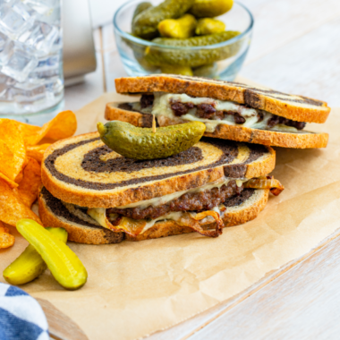 Air Fryer Patty Melt