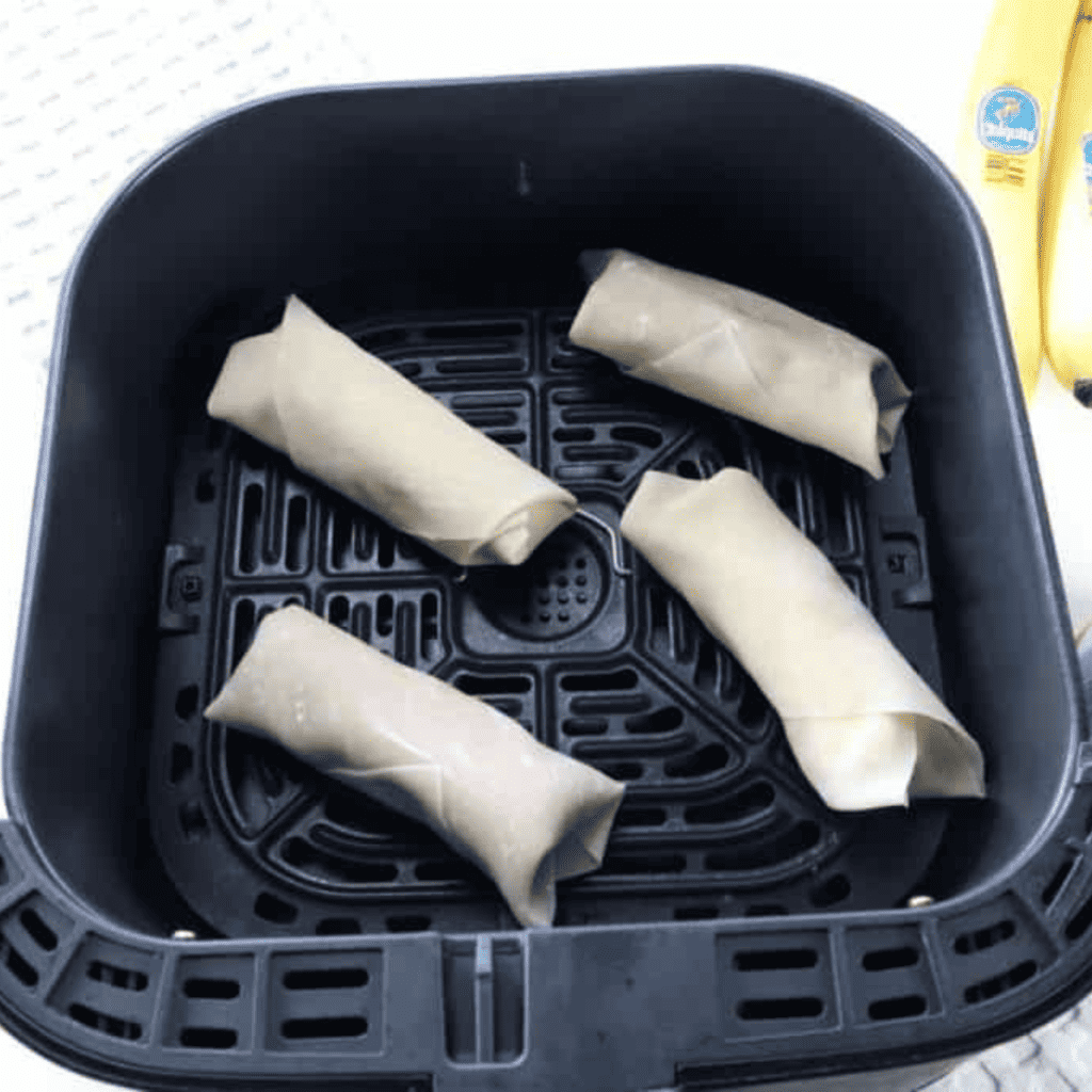 How To Make Air Fryer Peanut Butter Banana Egg Rolls