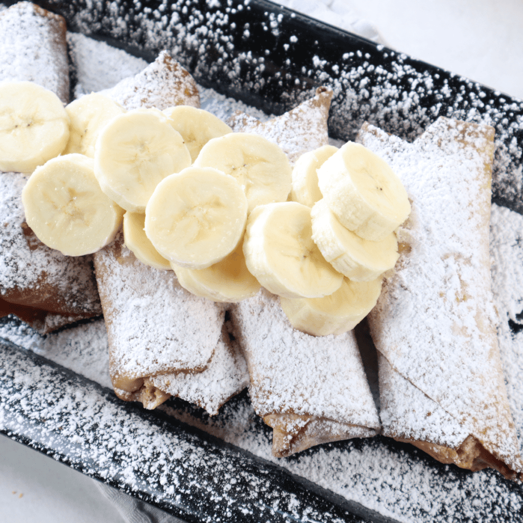 Air Fryer Peanut Butter Banana Egg Rolls (7)