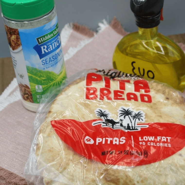 Air Fryer Ranch Pita Chips