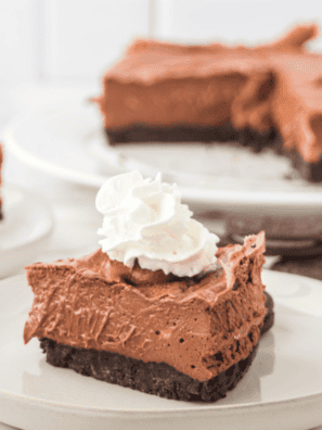 Easy Air Fryer Chocolate Cheesecake