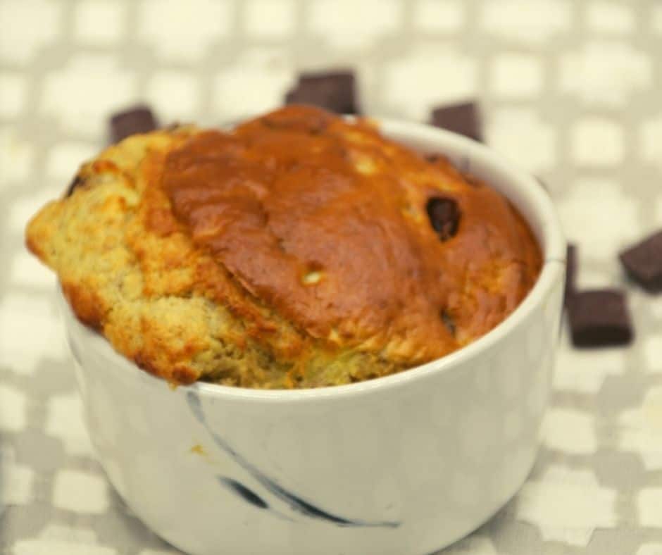 Air Fryer Chocolate Chunk Banana Bread Cake