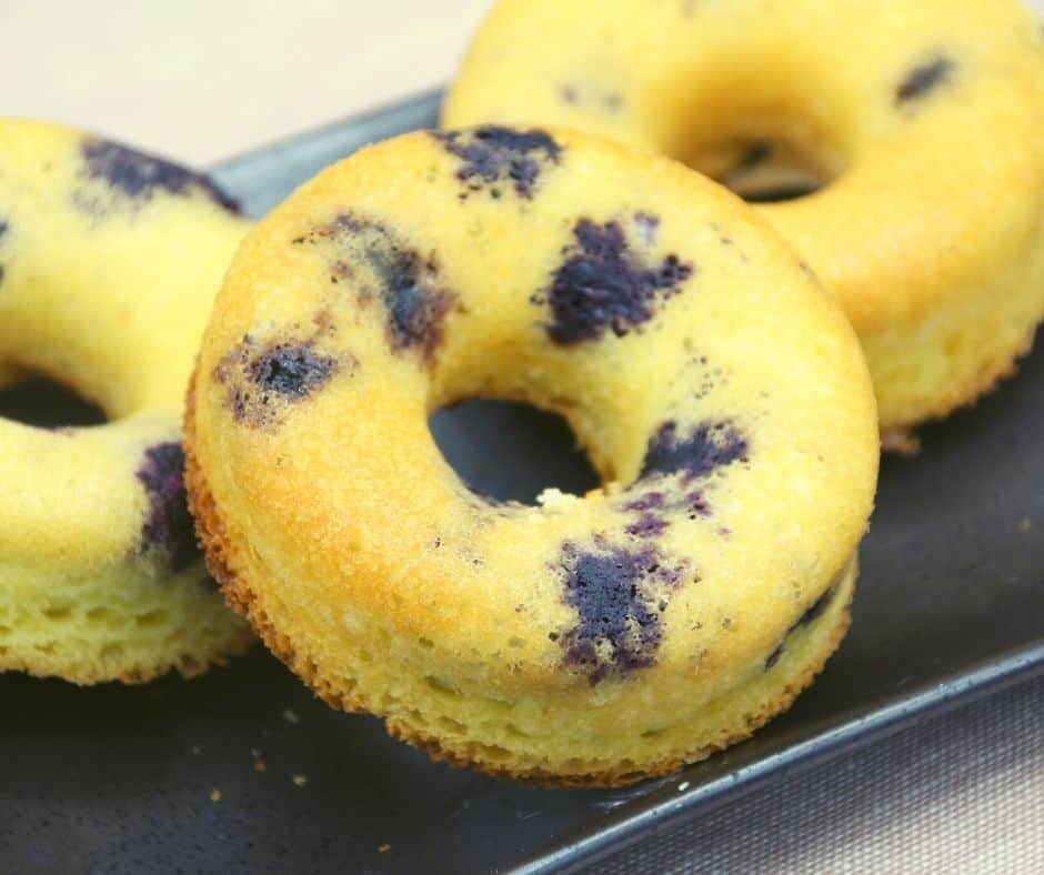 Air Fryer Blueberry Lemon Donuts